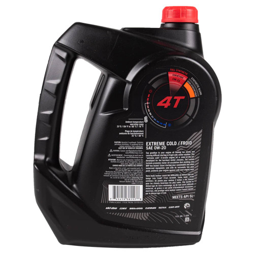 Ski-Doo Can-Am XPS OEM 4-Stroke Extreme Cold Grade Synthetic Oil Gallon, 779146