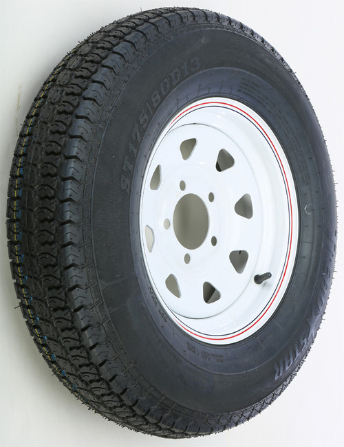 AWC Trailer Tire & 8 Spoke Steel Wheel Assembly, 58-8164