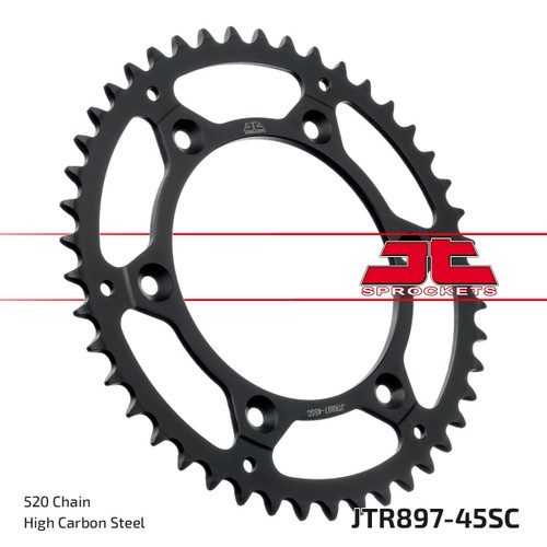 JT Steel Rear Sprocket, 555-89745