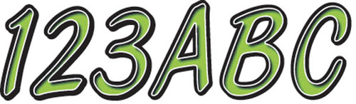 HARDLINE I.D. Sticker Kit - 400 Series - Kiwi/Black, KIBKG400