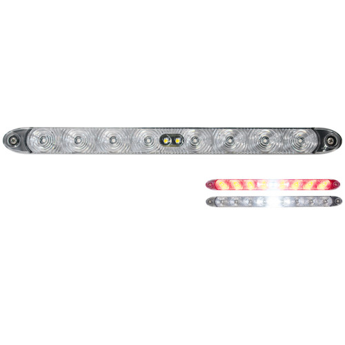 Tecniq OEM Low profile Red LED Clear Lens with Reverse, T15-RCW0-1