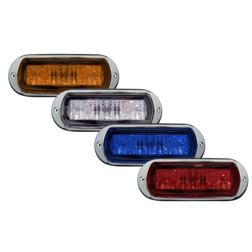 Tecniq OEM K50 Steady Amber Flasher Lamp Clear Lens, K50-ACS0-1