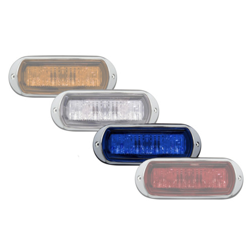 Tecniq OEM K50 Steady Blue Flasher Lamp Clear Lens, K50-BCS0-1