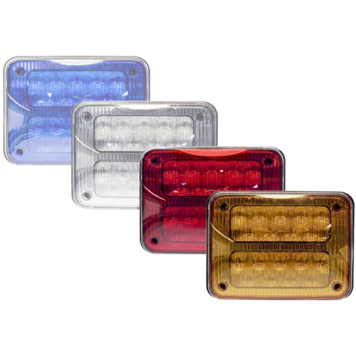 Tecniq OEM K90 Steady Red STT Top Amber Autosync Bottom Clear Lens, K90-STA0-1