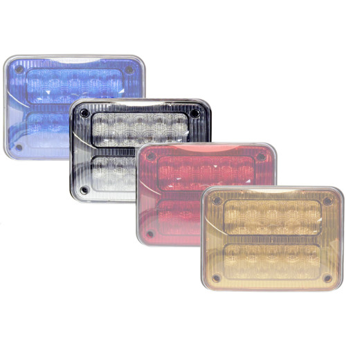 Tecniq OEM K90 Steady White Flasher Lamp Clear Lens, K90-WCS0-1