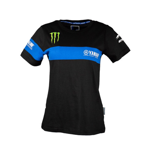 Yamaha New OEM, Paddock Factory Racing Monster Tee- Ladies, CRW-20TPM-BK-XL