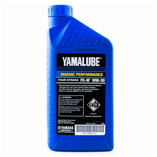 Yamaha New OEM Outboard Engine Oil w/ Lube, LUB-10W30-FC-12, ACC-GEARL-UB-QT