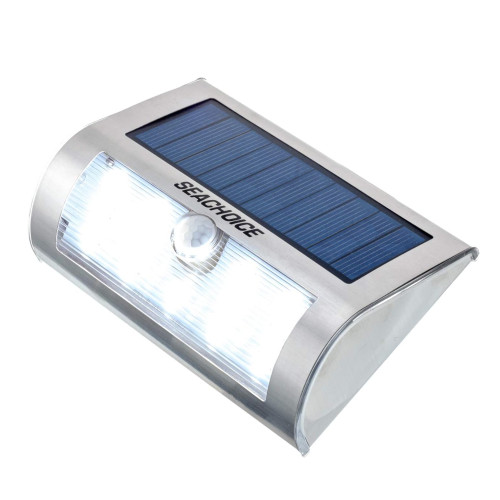 Seachoice New Solar Side-Mount Stainless LED Dock Light, 50-03704