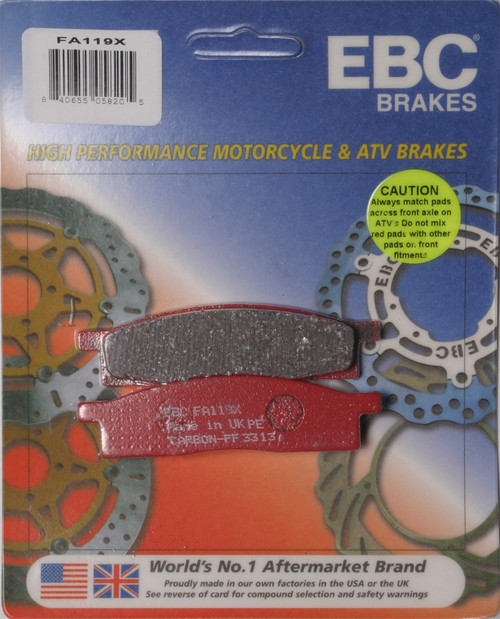 EBC Standard Brake Pads, 15-119X