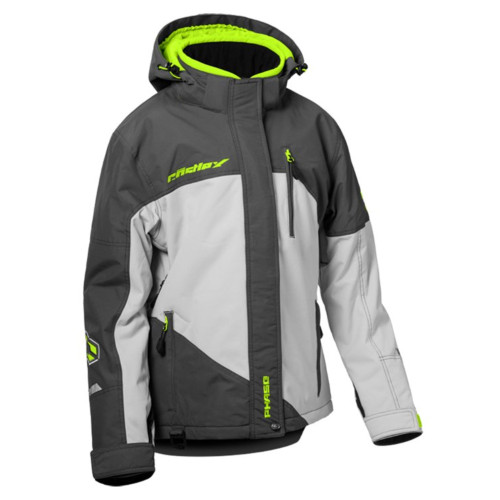 Castle X New Women's Medium Charcoal/Silver/Hi-Vi's G4 Phase Jacket, 71-4234