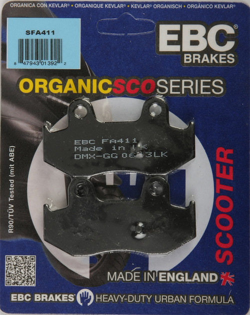 EBC Organic Brake Pads, 153-411