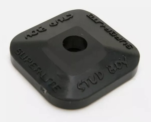 Stud Boy Black Super-Lite Plus Single Stud Backers Square 84 Pack 2462-P8-BLK