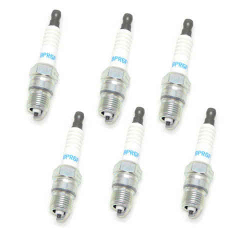 NGK Standard Spark Plugs, 14mm Thread, 1.25 Pitch, Pack of 6, 41-BPR6FS