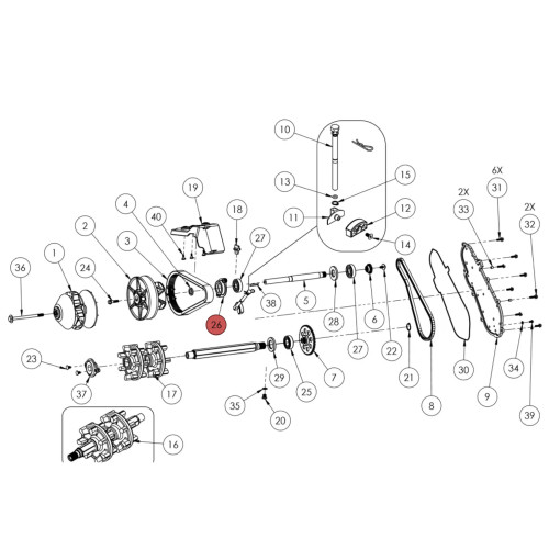 Widescape OEM2 Bolt Housing Bearing Cage, TBX-01X003