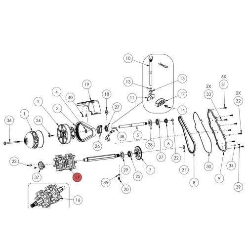 Widescape OEM Track Sprocket, SF25-0005P3-019
