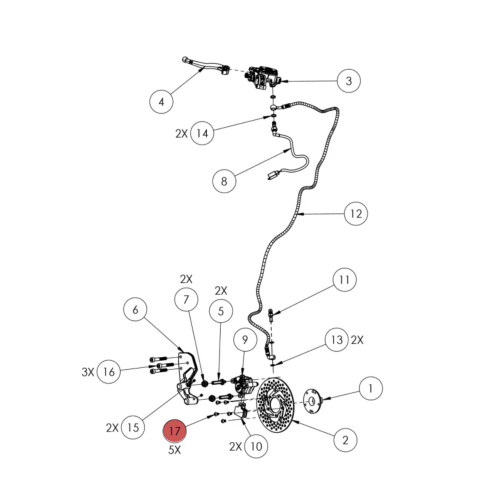 Widescape OEM Torx Pan Head Screw (M6X1.0X10), TBX-01H011