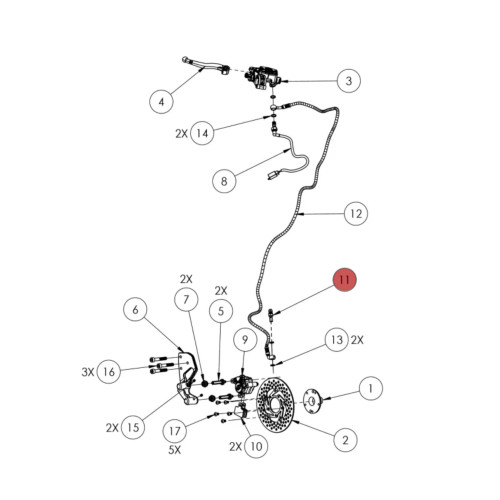 Widescape OEM Bleeder Screw Assembly, SF25-0005P3-034
