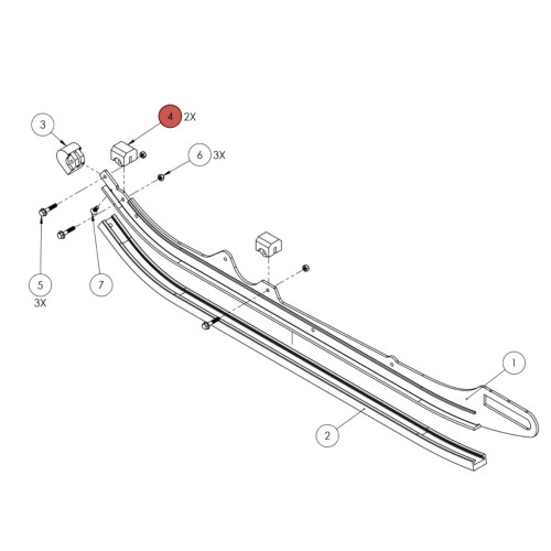 Widescape OEM WS250 Suspension Arm Bumper, SF25-0002P3-022