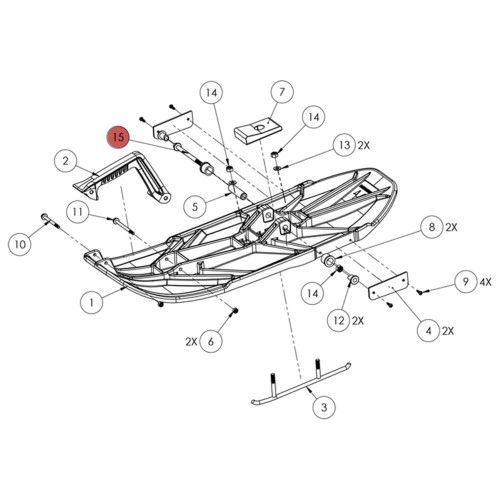 Widescape OEM Hexagon Bolt with Flange (M8X1.25X110), TBX-01L018