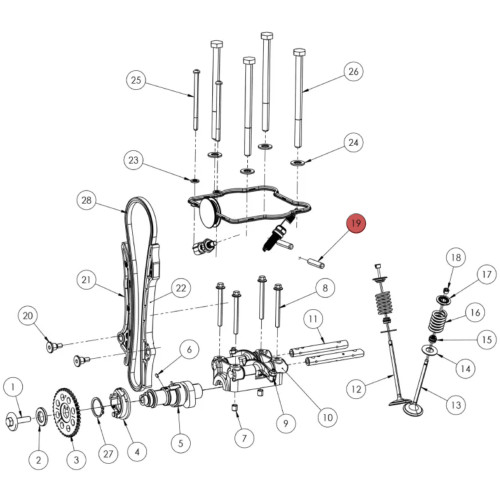 Widescape OEM Exhaust Stud, 140105X005