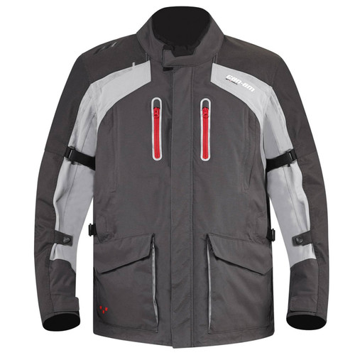 Can-Am New OEM Spyder Men's Small Charcoal Grey Voyager Jacket, 4406410407