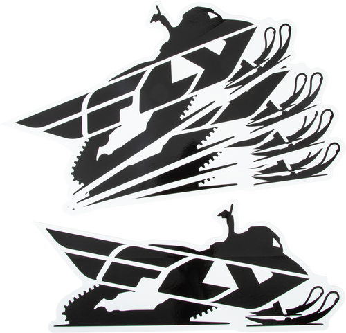 FLY RACING SNOW STICKER - 5/PK 15", 99-8225-5