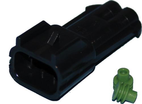 NAMZ CUSTOM CYCLE Delphi WeatherPack Male Connectors, 850-08404