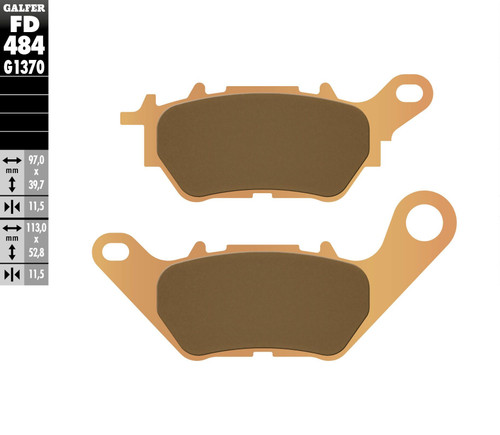 GALFER HH Sintered Brake Pads, 17-484H