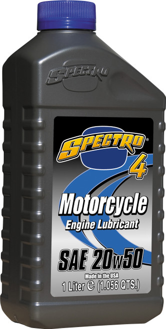 SPECTRO Premium Motorcycle Petroleum 4T Oil, 582-01031