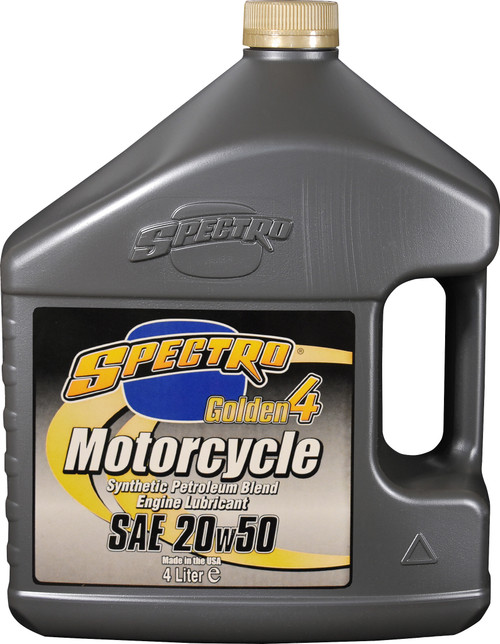 SPECTRO Golden Motorcycle Semi-Syn 4T Oil, 582-01142