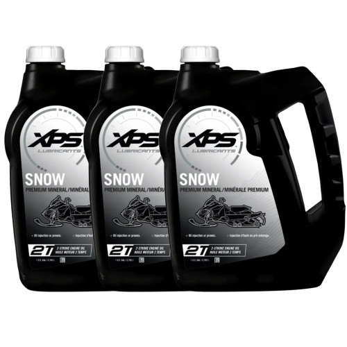 Ski-Doo OEM XPS Snow 2-Stroke Premium Mineral Oil, Gallon QTY 3, 9779120