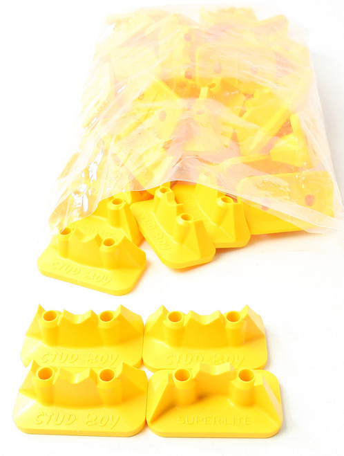 STUD BOY Super-Lite Pro Series Double Backers .75" 48/Pk Yellow, 18-33941Y