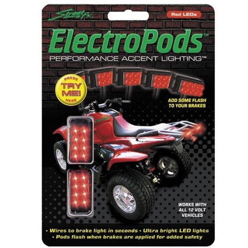 Buztronics New StreetFX ATV Brake ElectroPods Red Lights, 3350, 1043913