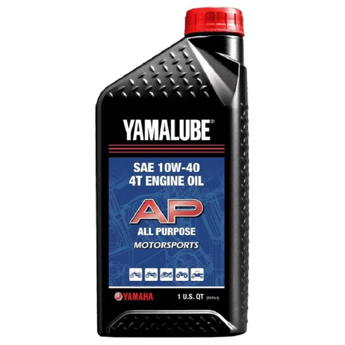 Yamaha, OEM Yamalube 10W-40 4T All Purpose Engine Oil, LUB-10W40-AP-12