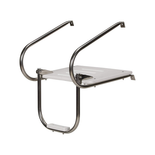 Seachoice New Polyethylene Swim Platform with Single Step Ladder, 50-71521