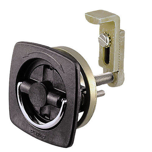 Perko New, 2.5"x2.5" Non-Locking Flush Latch, 9-0932DP2BLK