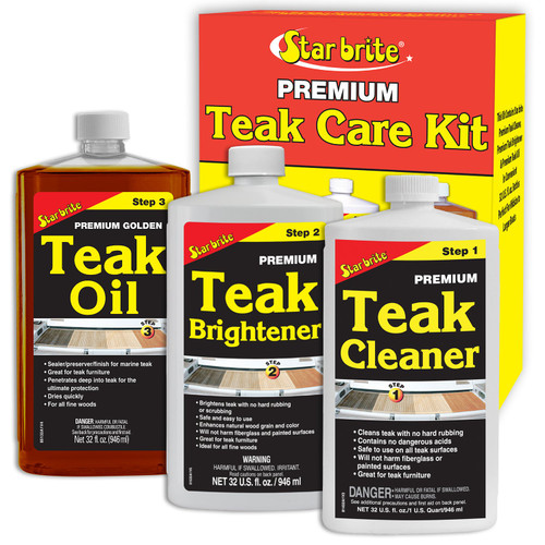 Starbrite Teak Care Kit Pint, 74-81216