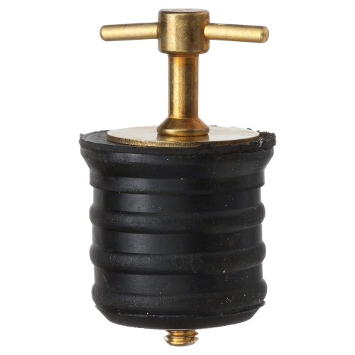 Seachoice 1-1/4 Inch Twist Brass Drain Plug, 50-18861