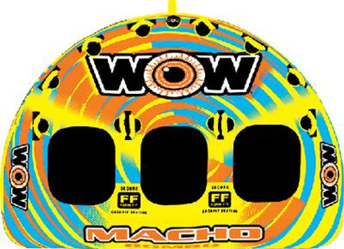 Wow Watersports Towable Macho 3Person Tube, 742-161030 Wow Watersports Towable Macho 3Person Tube, 742-161030