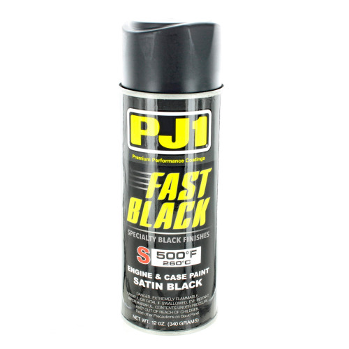 PJ1/VHT Fast Black Engine and Case Paint, 12oz Satin Black, 3712-0028