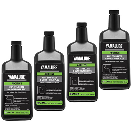 Yamaha OEM Yamalube Fuel Stabilizer & Conditioner Plus, 4-Pack, ACC-FSTAB-PL-32