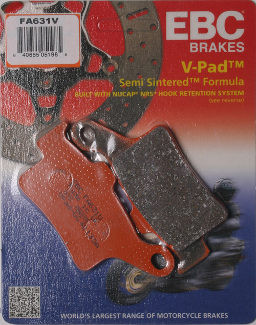EBC Semi-Sintered Brake Pads, 15-631V