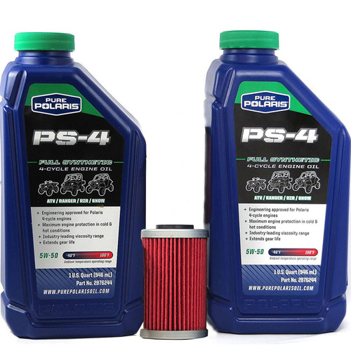 Polaris New OEM ATV Oil & Filter Change Kit, Outlaw 525, 2520754+2876244x2
