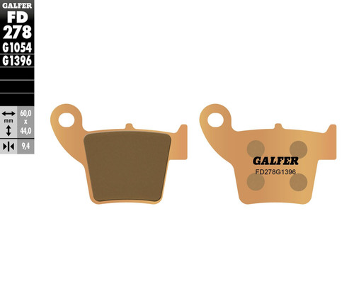 GALFER HH Sintered Brake Pads, 17-278H