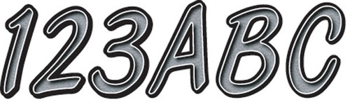 HARDLINE I.D. Sticker Kit - 400 Series - Silver Glitter, SIBKG400