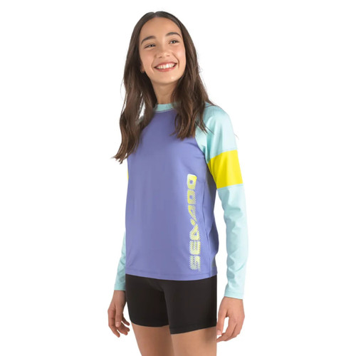 Sea-Doo OEM, Unisex Youth Long-Sleeve Rashguard, 50 UPF 210 GSM, 4546765025