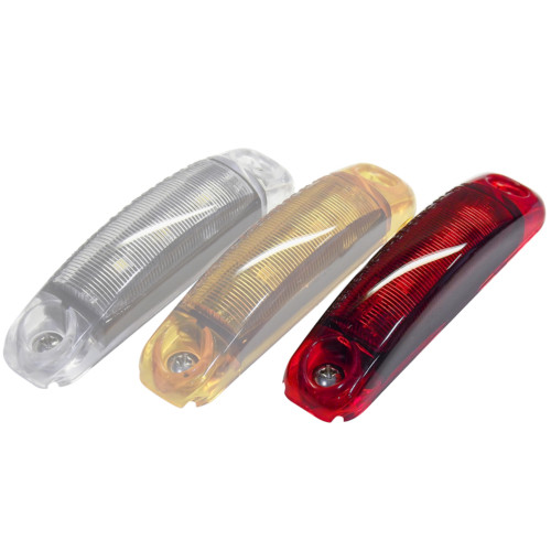 Tecniq OEM 3.5"x.75" Surface mount P2/PC rated Red sidemarker Hardwired, S18-RR00-1