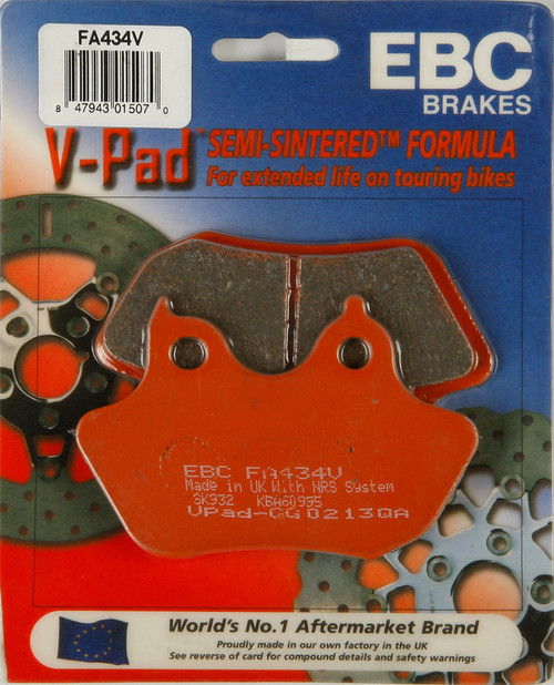 EBC Semi-Sintered Brake Pads, 15-434V