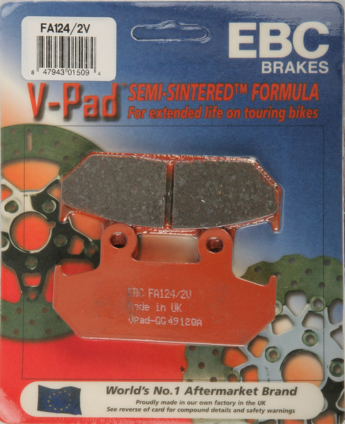 EBC Semi-Sintered Brake Pads, 15-124/2V
