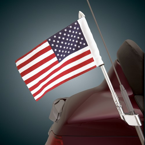 Show Chrome Accessories Antenna Mount Flag Pole, 52-713